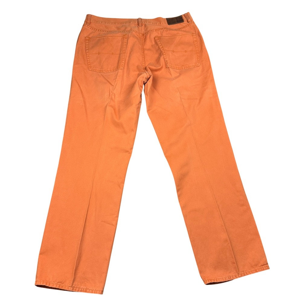 Polo Ralph Lauren Mens 36x30 Burnt Orange Cotton Twill 650 Straight Leg Pants - Picture 3 of 10